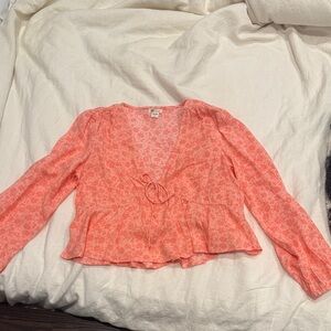 Billabong Coral Floral Blouse